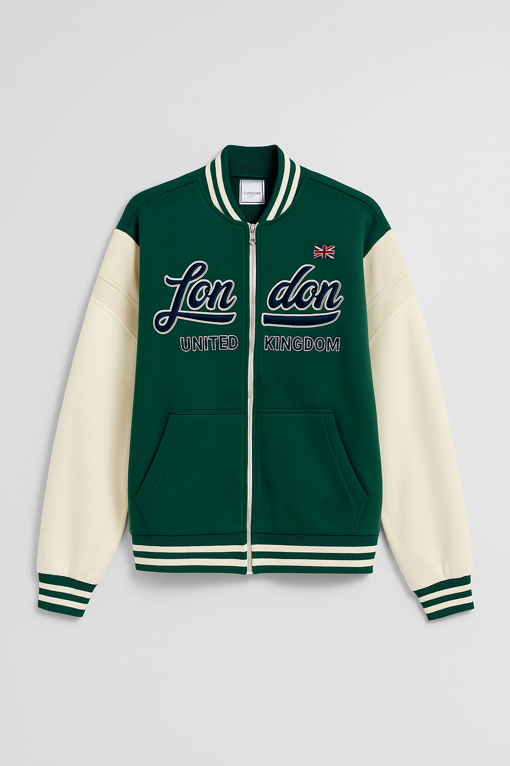 London England Baseball Zipper Jacket