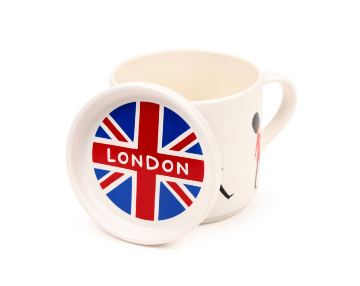 London Souvenir London Guardsman Porcelain Mug & Coaster Lid Set