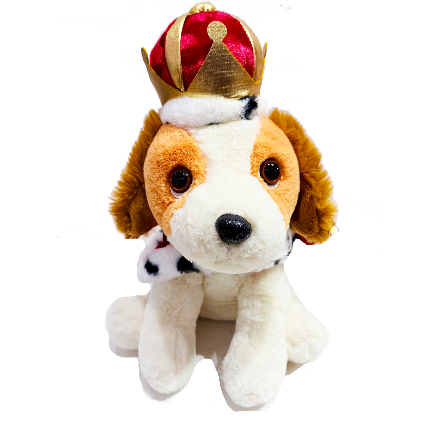 King Charles Spaniel with a Crown and Cape
