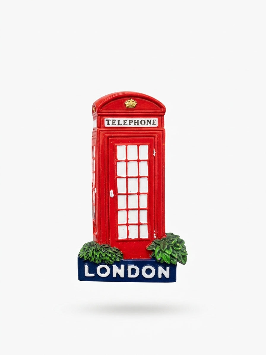 London telephone ceramic magnet