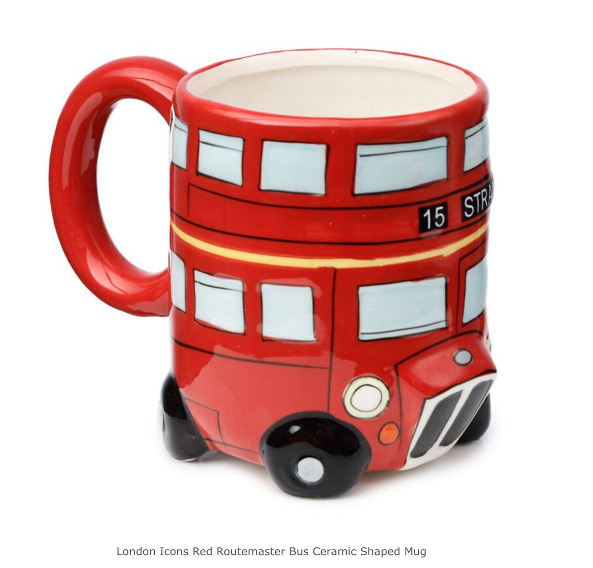 London Icons Red Routemaster Bus Ceramic Shaped Mug