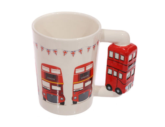 London Icons Red Routemaster Bus Ceramic Shaped Handle Mug