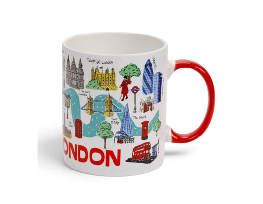 London Souvenir Landmarks Porcelain Mug