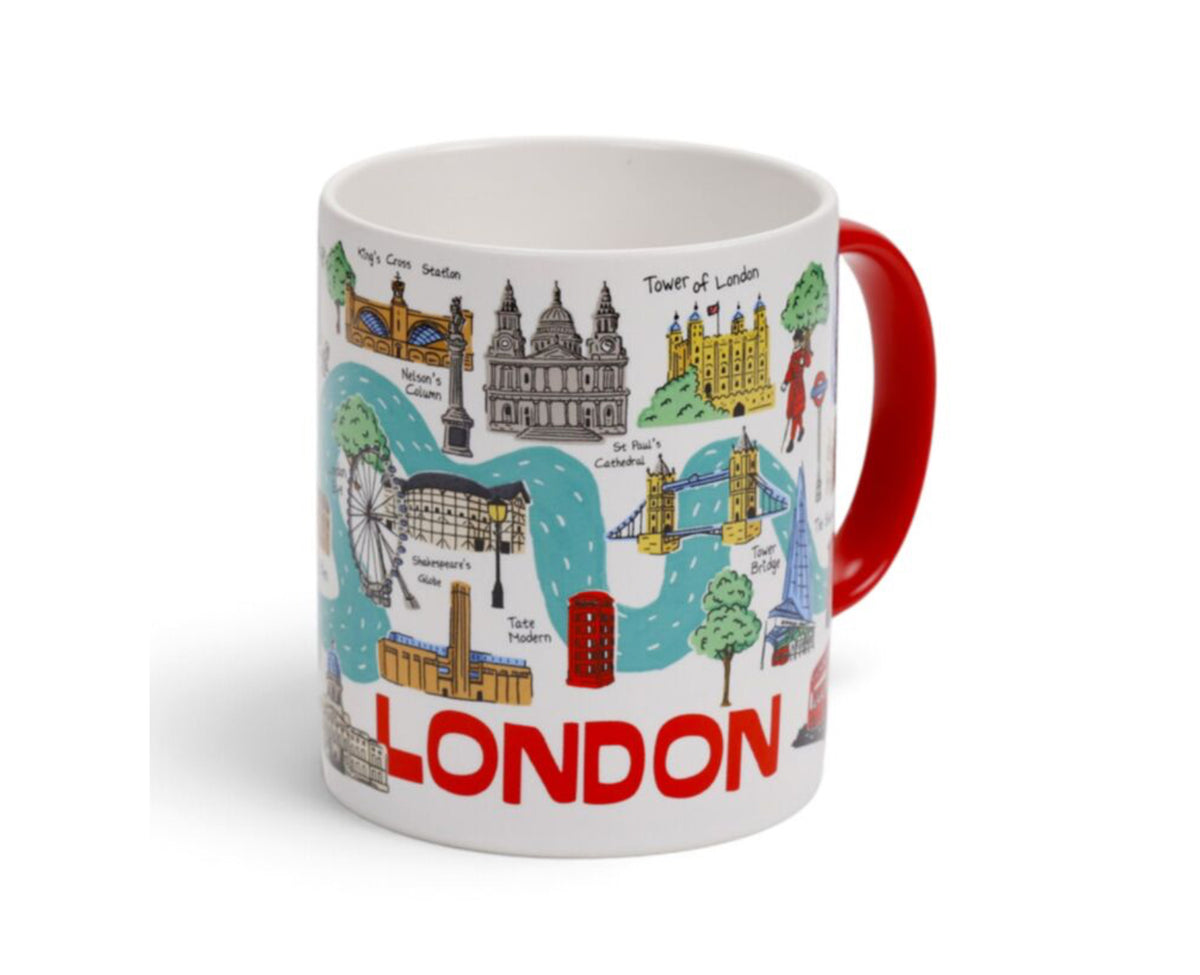 London Souvenir Landmarks Porcelain Mug