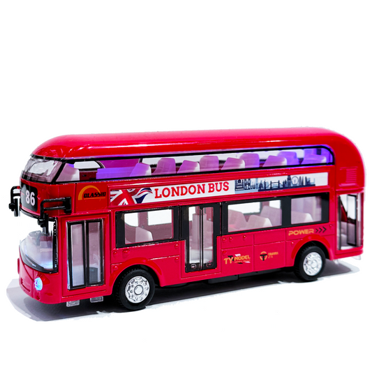 Die Cast London Electric Bus - Pull back and go action