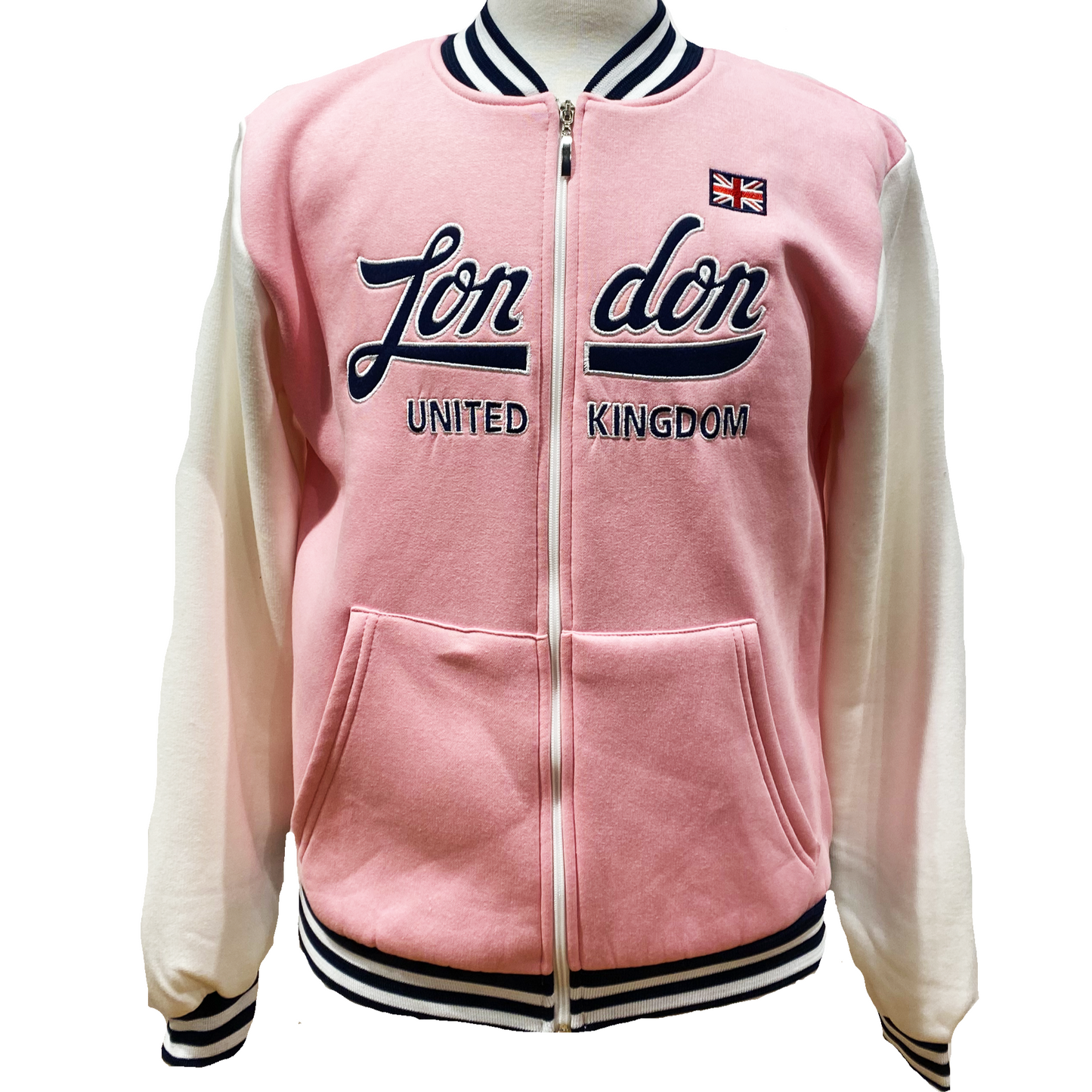 London England Baseball Zipper Jacket