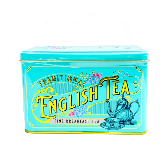 Vintage Victorian Classic Tea Tin Mint Green